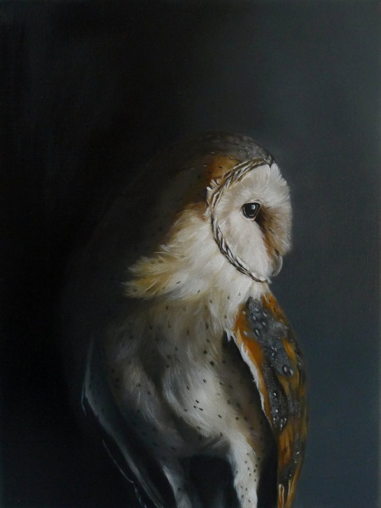 Owl Print, Owl wall painting, Owl art, Barn Owl, Owl art, Bird art, Owl decor, Owl wall art, bird PRINT woodland art, black, gift for men de inameliart