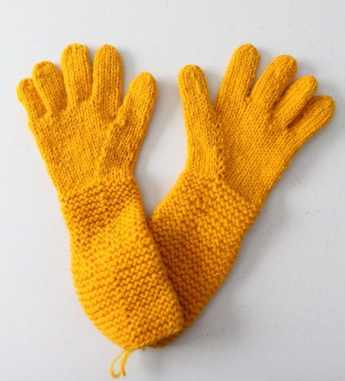vintage hand knit gloves de 86Vintage86