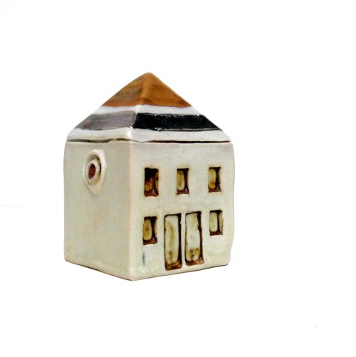 Miniature Architecture, Gold And Silver House, Neutral Decor , Townhouse de BlueMagpieDesign