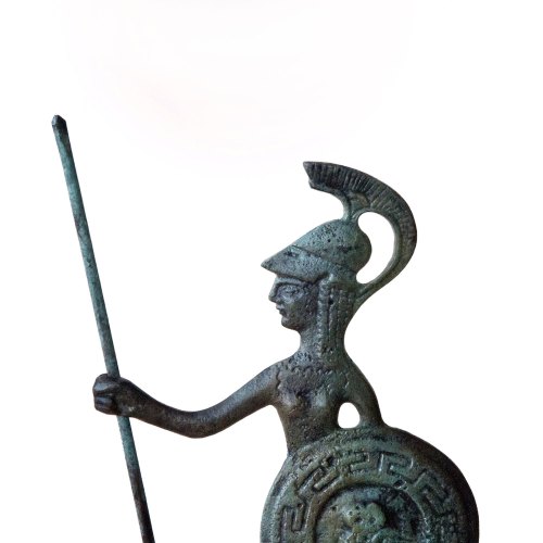Greek Goddess, Greek Key Verdigris Goddess Statue Athena, Bronze Sculpture, Greek Mythology, Ancient Greece, Metal Sculpture, Museum Replica de GreekMythos