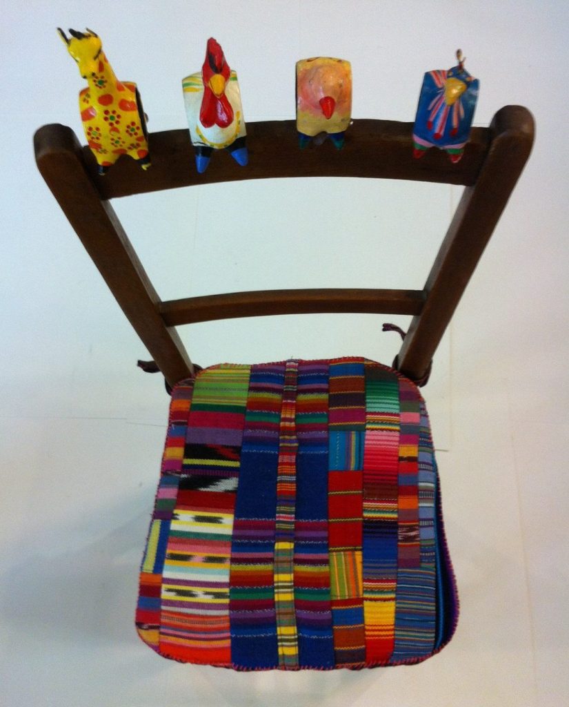Little Mexican Napkin Ring Chair by JABneedlecrafts